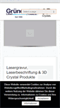 Mobile Screenshot of laser-gruener.de
